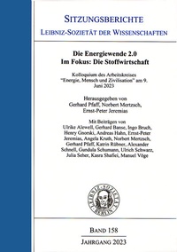 Abbildung von: Die Energiewende 2.0. Im Fokus: Die Stoffwirtschaft. - trafo Wissenschaftsverlag