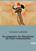 Cover: En m?moire du Manifeste du Parti communiste - Shs Editions