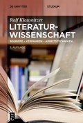 Cover: Literaturwissenschaft - De Gruyter