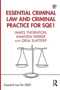 Cover: Essential Criminal Law and Criminal Practice for SQE1 - Routledge