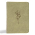 Cover: NASB Large Print Compact Reference Bible, Sage Suedesoft Leathertouch - Holman Bible Publishers