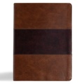 Cover: KJV Study Bible, Large Print Edition, Saddle Brown Leathertouch - Holman Bible Publishers