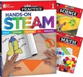 Cover: 180 Days (TM): STEAM, Science, & Math Grade 1: 3-Book Set - Shell Educational Publishing