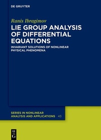 Abbildung von: Lie Group Analysis of Differential Equations - De Gruyter