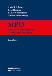 Abbildung von: StPO - Linzer Kommentar zur Strafprozessordnung - Verlag Österreich