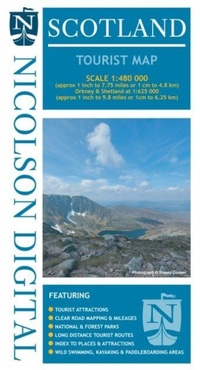 Abbildung von: Nicolson Scotland Tourist Map - Nicolson Digital Ltd