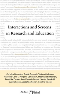 Abbildung von: Interactions and Screens in Research and Education - Les ateliers de [sens public]