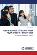 Cover: Generational Effect on Work Psychology of Employees - LAP Lambert Academic Publishing