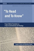 Cover: To Read and To Know - Wipf & Stock Publishers