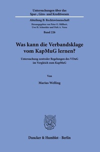 Abbildung von: Was kann die Verbandsklage vom KapMuG lernen? - Duncker & Humblot