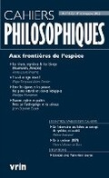 Cover: Aux Frontieres de l'Espece - Librarie Philosophique J. Vrin