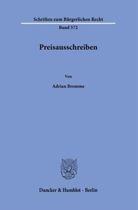 Abbildung von: Preisausschreiben - Duncker & Humblot