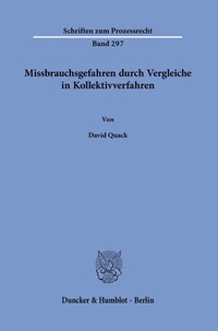 Abbildung von: Missbrauchsgefahren durch Vergleiche in Kollektivverfahren. - fibre