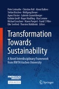 Cover: Transformation Towards Sustainability - Springer