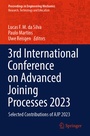 Cover: 3rd International Conference on Advanced Joining Processes 2023 - Springer