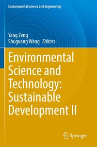 Enlarge image Cover: Environmental Science and Technology: Sustainable Development II - Springer