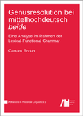 Cover: Genusresolution bei mittelhochdeutsch beide - Language Science Press
