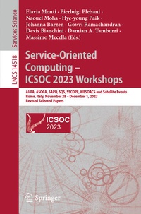 Enlarge image Cover: Service-Oriented Computing - ICSOC 2023 Workshops - Springer