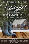 Cover: Cowgirl Fallin' for the Ranch Hand (Brides of Miller Ranch, N.M., #2) - Kenzo Publishing