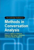 Cover: The Cambridge Handbook of Methods in Conversation Analysis - Cambridge University Press