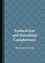 Cover: Syntacticism and Functional Completeness - Cambridge Scholars Publishing