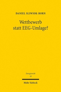 Abbildung von: Wettbewerb statt EEG-Umlage? - Mohr Siebeck