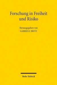 Abbildung von: Forschung in Freiheit und Risiko - Mohr Siebeck