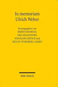 Abbildung von: In memoriam Ulrich Weber - Mohr Siebeck