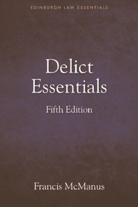 Enlarge image Cover: Delict Essentials - Edinburgh University Press