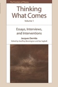 Bild: Thinking What Comes, Volume 1 - Edinburgh University Press