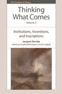 Cover: Thinking What Comes, Volume 2 - Edinburgh University Press