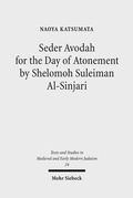 Cover: Seder Avodah for the Day of Atonement by Shelomoh Suleiman Al-Sinjari - Mohr Siebeck