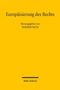 Cover: Europ&auml;isierung des Rechts - Mohr Siebeck