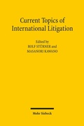 Abbildung von: Current Topics of International Litigation - Mohr Siebeck