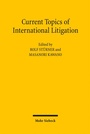 Cover: Current Topics of International Litigation - Mohr Siebeck