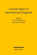 Cover: Current Topics of International Litigation - Mohr Siebeck