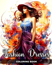 Abbildung von: Fashion Dresses Coloring Book - Blurb