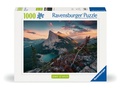 Cover: Erwachsenenpuzzle 1000 Teile - Abends in den Rocky Mountains - Ravensburger