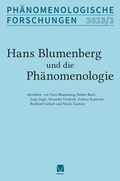 Cover: Hans Blumenberg und die Ph&auml;nomenologie - Meiner