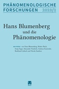 Bild: Hans Blumenberg und die Ph&auml;nomenologie - Meiner