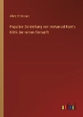 Cover: Popul?re Darstellung von Immanuel Kant's Kritik der reinen Vernunft - Outlook Verlag