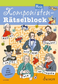 Abbildung von: Mein Komponisten-Rätselblock - Schott Music