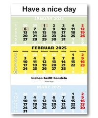 Abbildung von: IMPULS-3-Monatsspruch Kalender 2025 - Impuls-Kalender GmbH