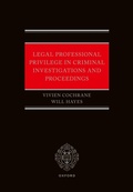 Cover: Legal Professional Privilege in Criminal Investigations and Proceedings - Oxford University Press