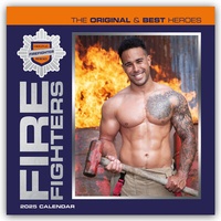 Abbildung von: Fire Fighters - Feuerwehrmänner 2025 - Wand-Kalender - Carousel Calendars