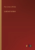 Cover: Land and Its Rent - Outlook Verlag