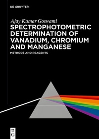 Abbildung von: Spectrophotometric Determination of Vanadium, Chromium and Manganese - De Gruyter