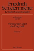 Cover: Vorlesungen &uuml;ber die Dogmatik - De Gruyter