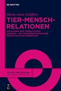 Cover: Tier-Mensch-Relationen - De Gruyter
