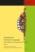 Cover: Handbook of Formosan Languages (part 1) - Brill
